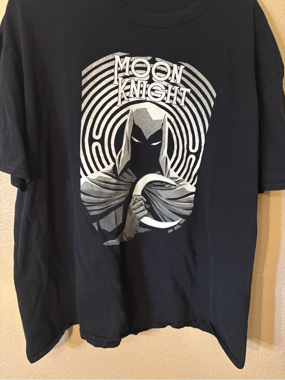 Marvel Studios Moon Knight Visage T-Shirt 3XL Black White Silver Graphic Print - Picture 4 of 8